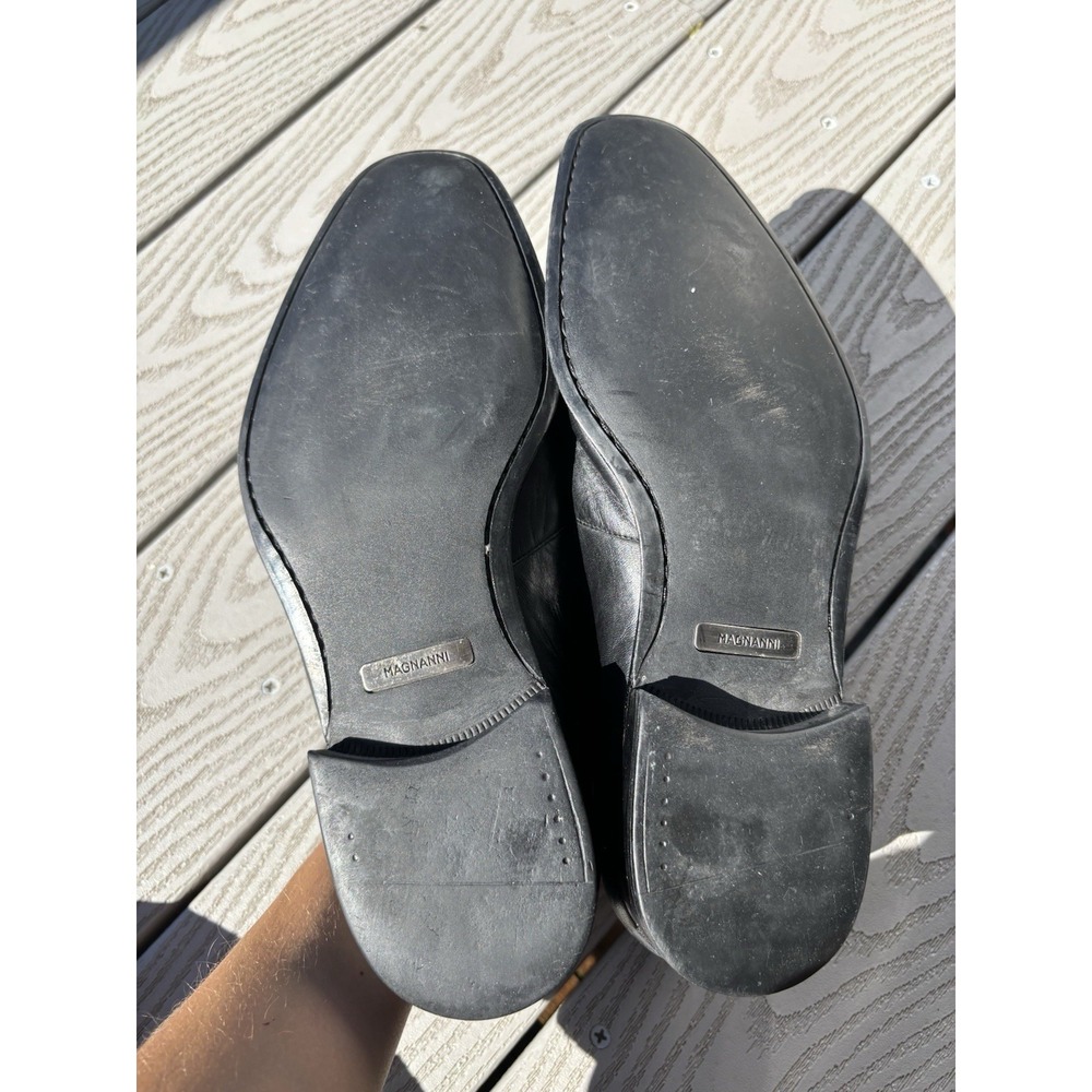 Magnanni Dominguez Black Leather Slip-On Loafers Men's Size 8.5 D Spain 12655 - Picture 12 of 12
